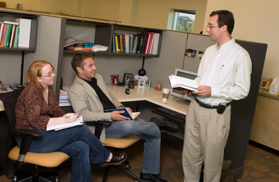 David, John, Ashley in M Offices