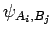 $\psi_{A_i,B_j}$