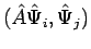 $\displaystyle (\hat{A} \hat{\Psi}_i, \hat{\Psi}_j)$