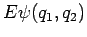 $\displaystyle E \psi(q_1, q_2)$